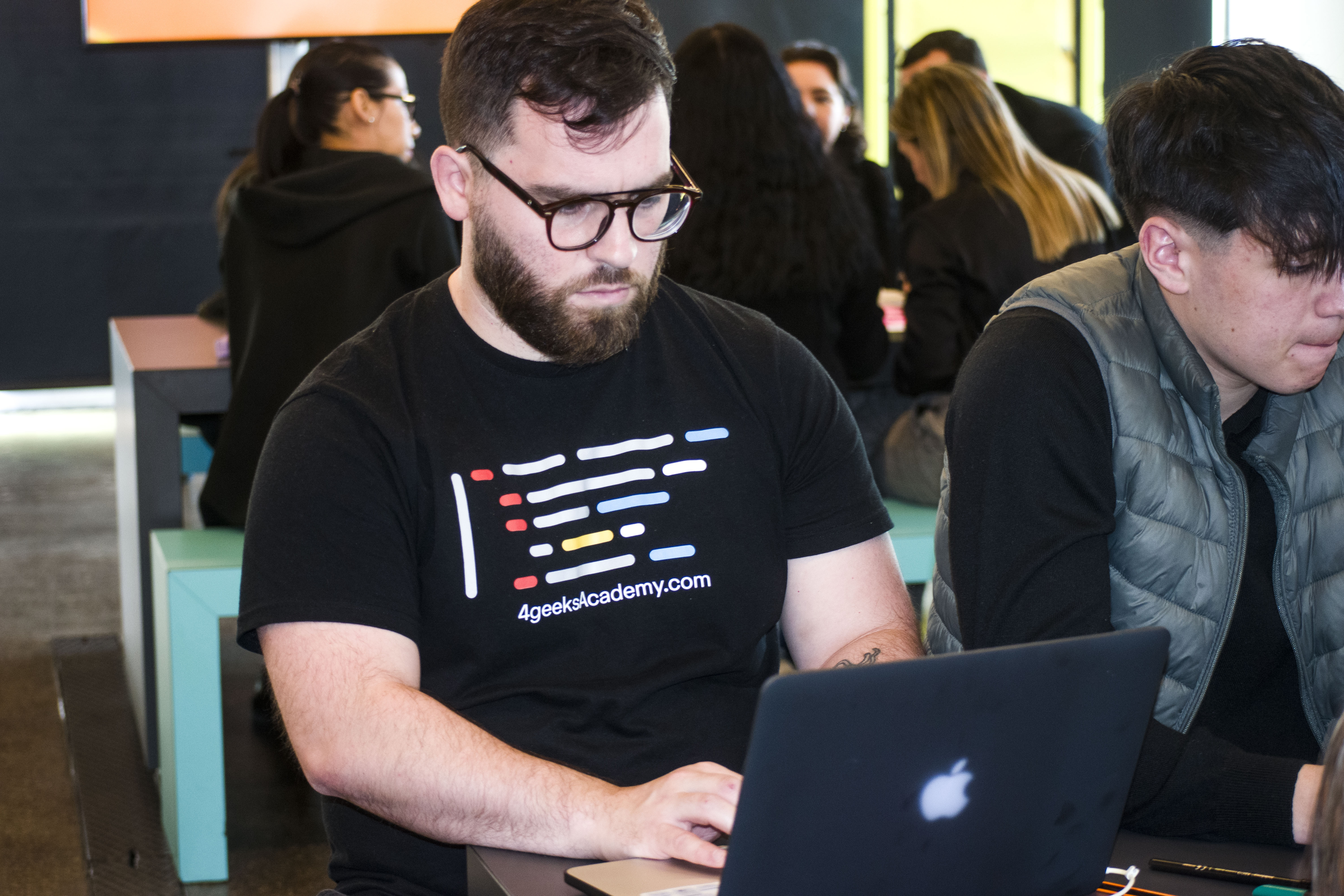 Students learning together